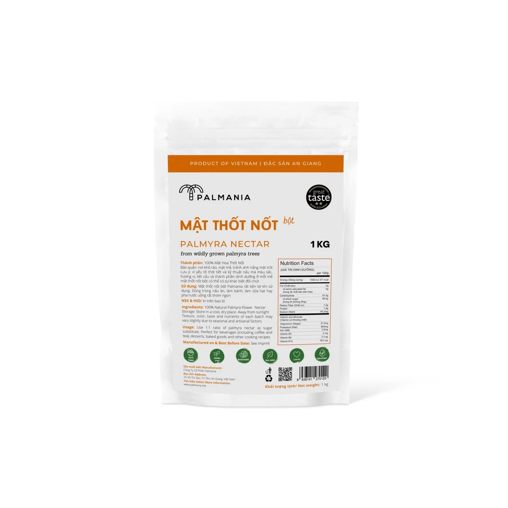 PALMANIA Mật thốt nốt bột 1KG 