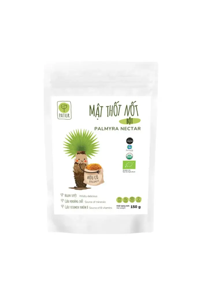 PATUR Mật thốt nốt bột hữu cơ 150G
